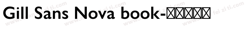 Gill Sans Nova book字体转换